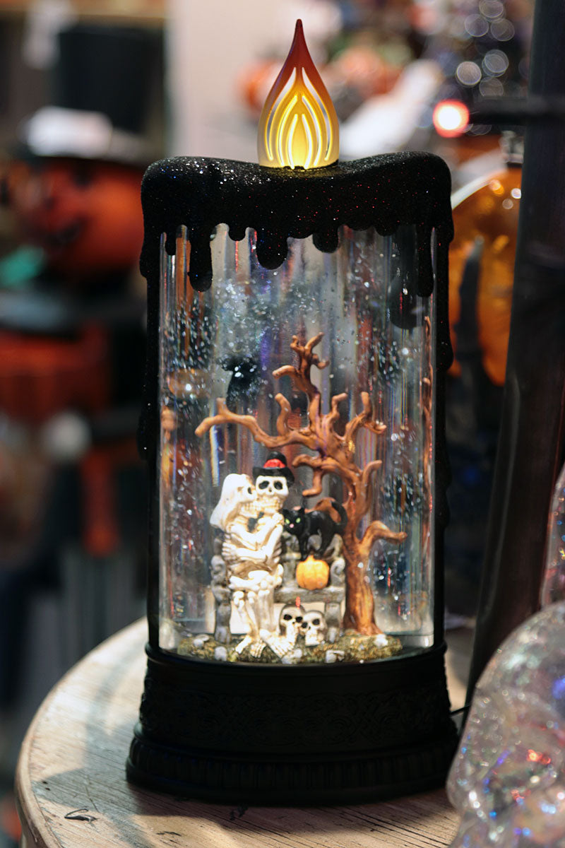 Skeleton Halloween Scene Candle Lighted Water Lantern 2686220Skelet