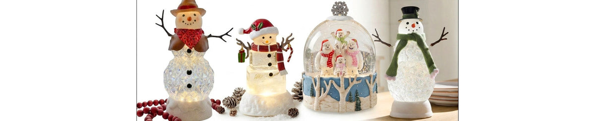 Snowmen Snow Globes & Water Lanterns